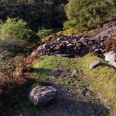 Landslide on Strickeen